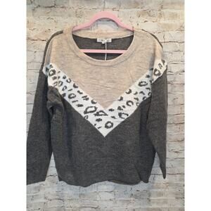 Miracle USA Womens Sweater Leopard Print Size M/L